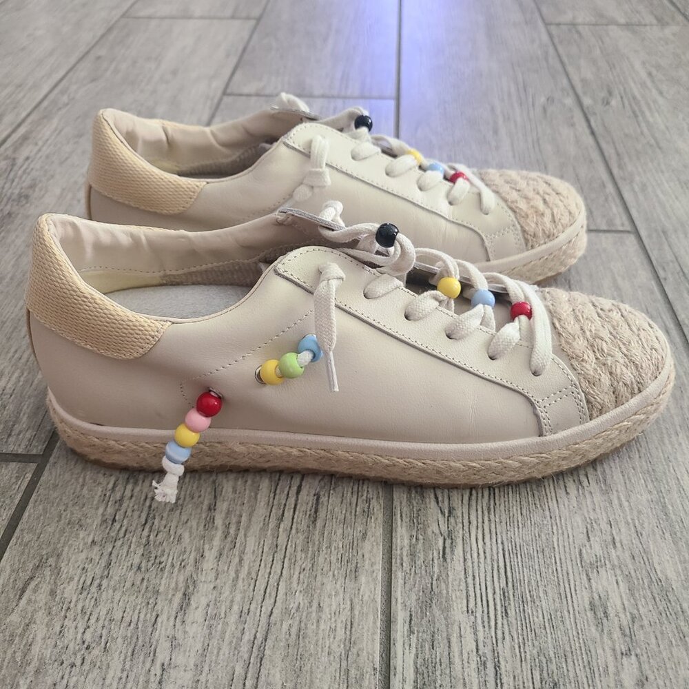 Dolce Vita Zoe Ivory Raffia Beaded Leather Sneakers
SIZE 9 ✨✨GUC✨✨ - Picture 3 of 14